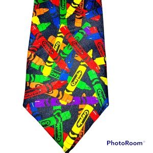 Vtg 1998 Crayola Crayon Binnie & Smith Necktie